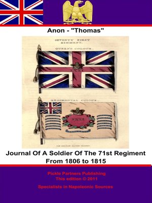 cover image of Journal of a Soldier of the 71st Regiment from 1806 to 1815